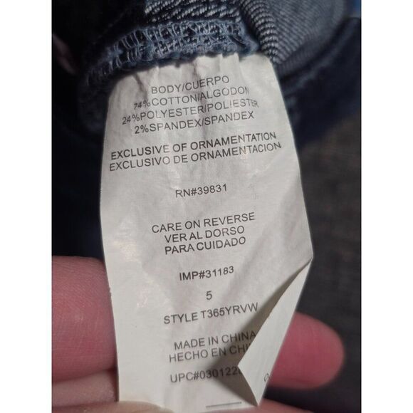 NWT Jolt Skinny Midrise Distressed  Jeans Womens Junior Sz 5 - Picture 5 of 5